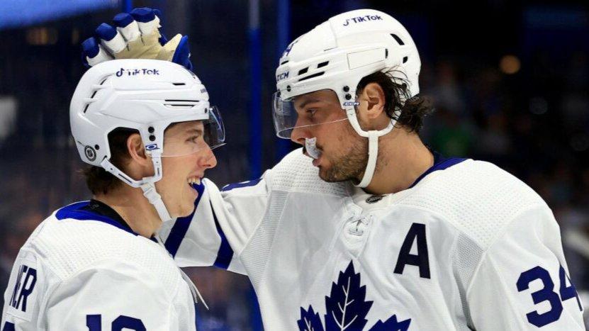 Marner records 4 points as Leafs blow out Devils
