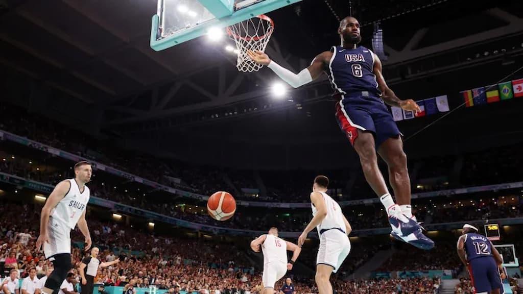 USA vs South Sudan Olympic Men's Basketball Prediction & Picks cover LeBron James