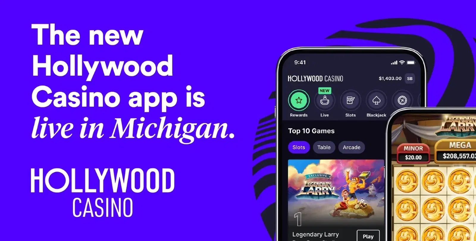 Hollywood Casino App is Now Available in Michigan