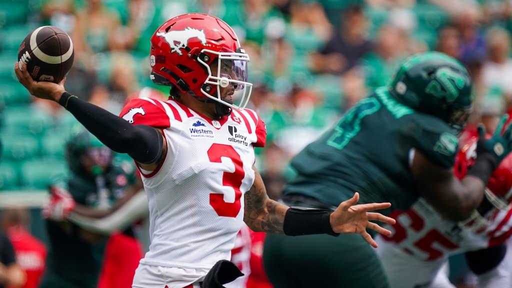 Calgary Stampeders quarterback Vernon Adams Jr. - Saskatchewan Roughriders vs. Calgary Stampeders CFL Week 12 Prediction & Picks (8/23/2025)