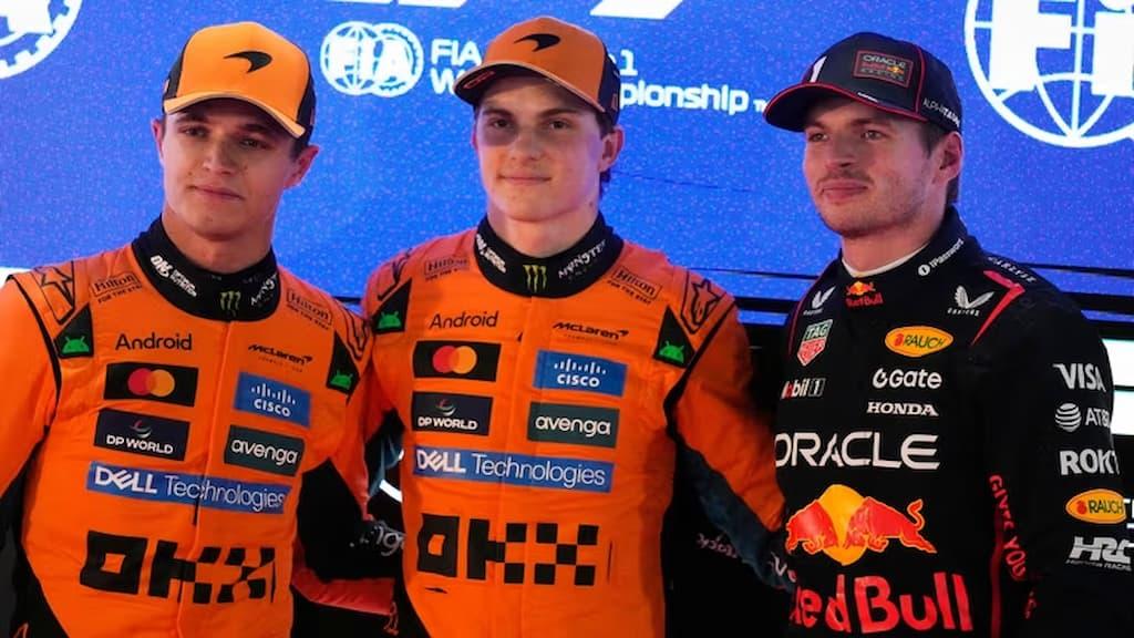 Formula 1 title contenders Lando Norris (left), Oscar Piastri (center), and Max Verstappen (right) - Formula 1 Predictions & Picks for the 2025 Qatar Grand Prix