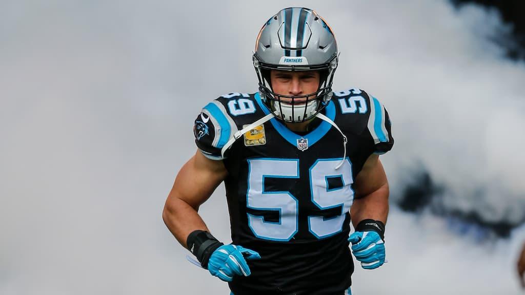Linebacker Luke Kuechly, one of the greatest players in the history of the Carolina Panthers