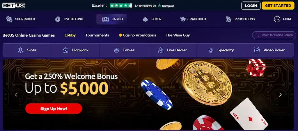 BetUS Casino FI Jan 2026