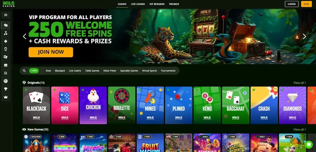 Wild Casino FI Jan 2026