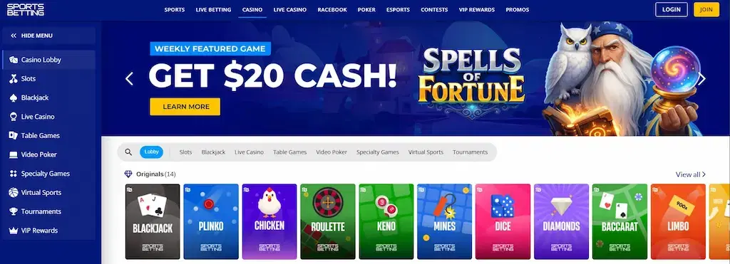 SportsBetting Casino FI Feb 2026