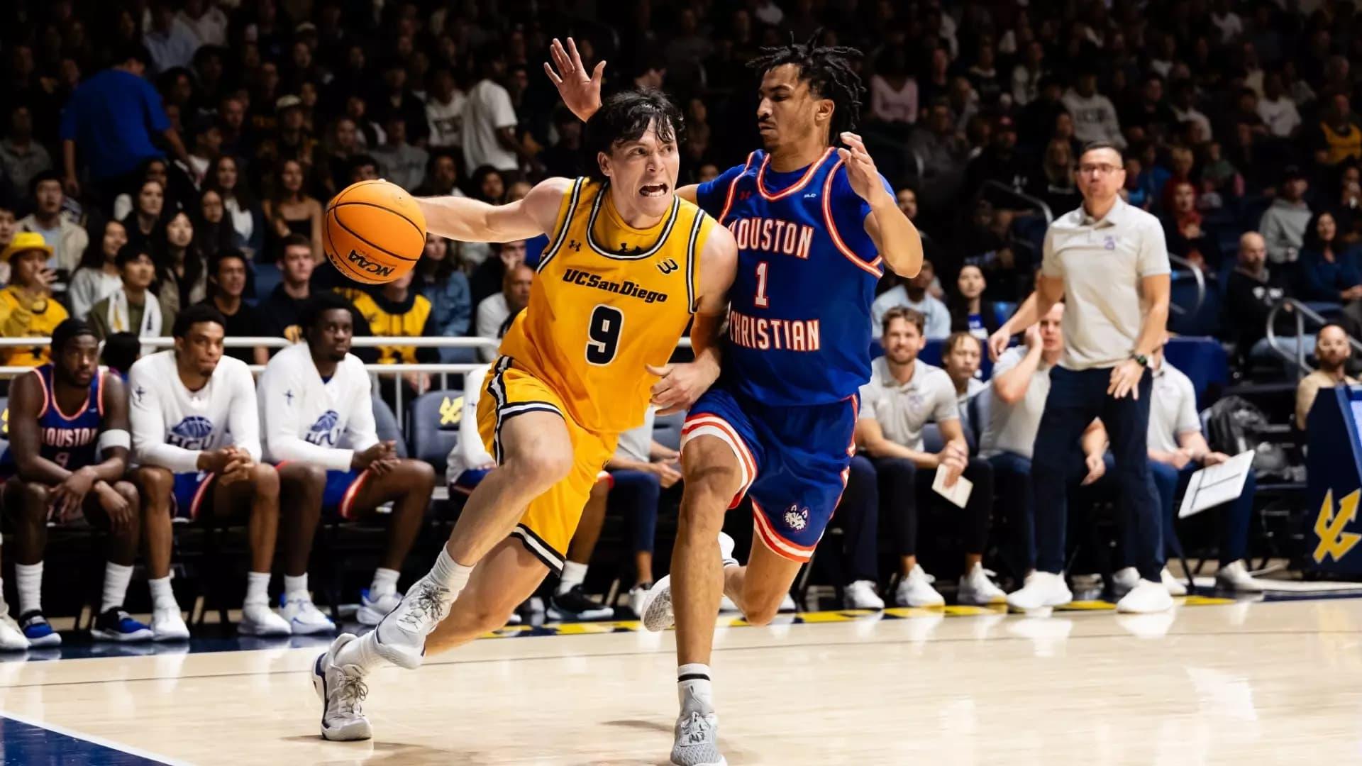 Tom Beattie leads the Tritons in minutes per game, adding 10.3 points, 5.4 boards and 3.2 assists - NCAA Basketball Picks