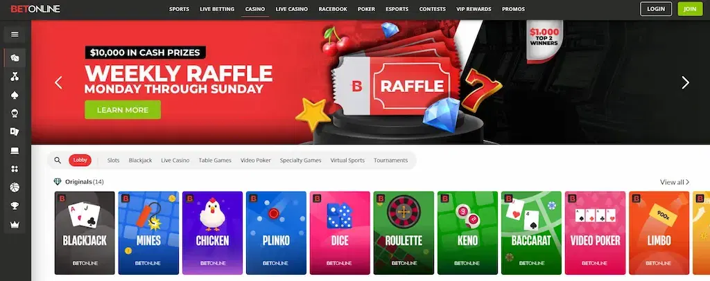 BetOnline Casino FI Mar 2026