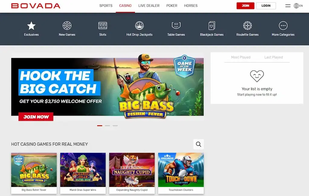 Bovada Casino FI Mar 2026