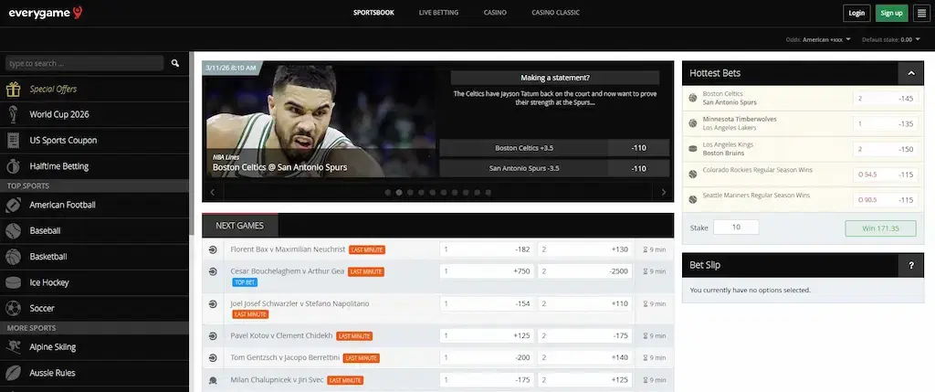 Everygame Sportsbook FI Mar 2026