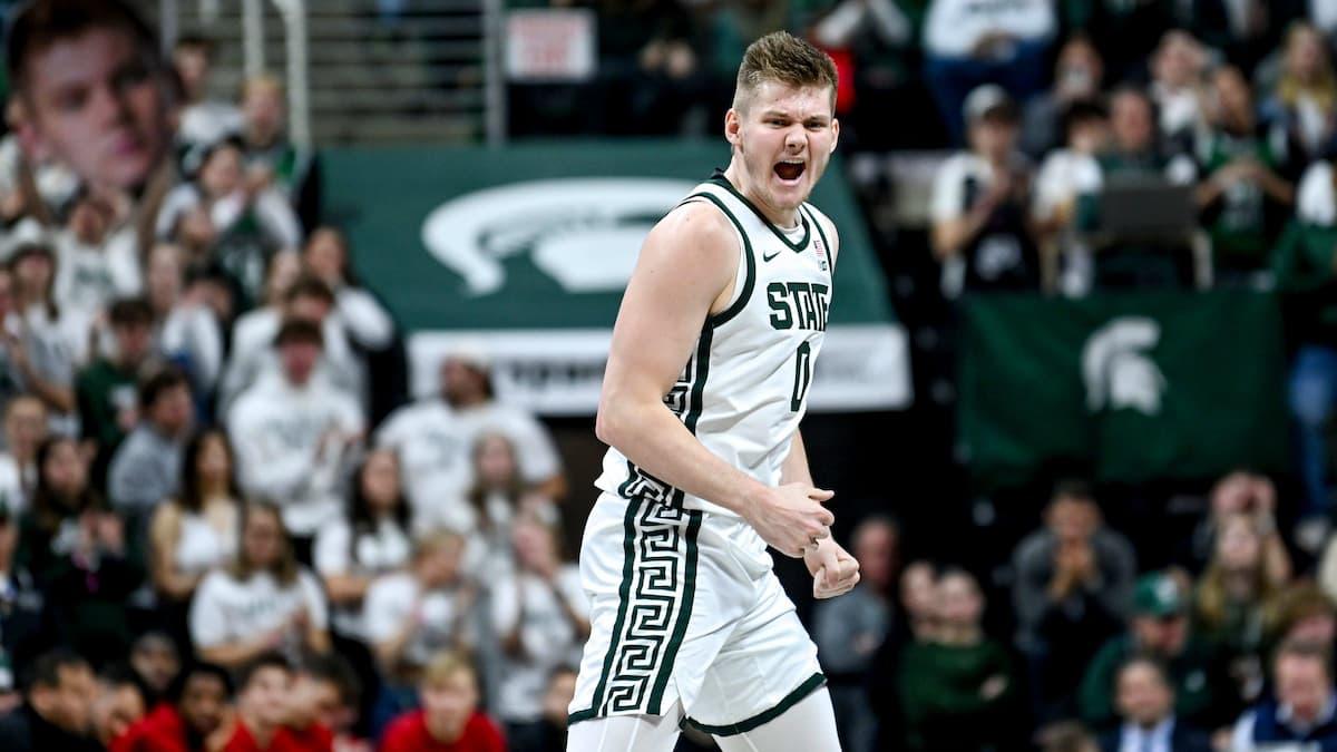 Jaxon Kohler and Michigan State take on Dan Hurley and the Huskies in the Sweet 16 - Michigan State UConn Picks