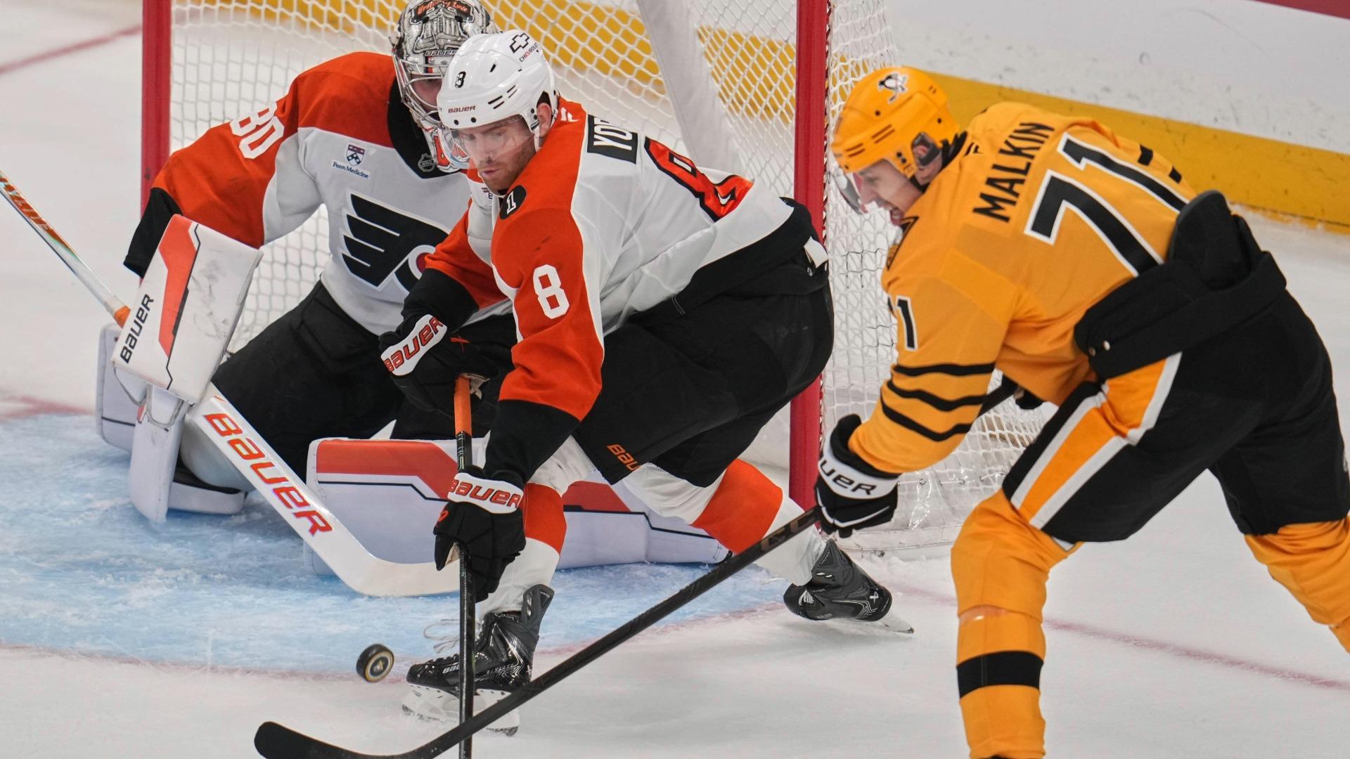 Evgeni Malkin and Dan Vladar