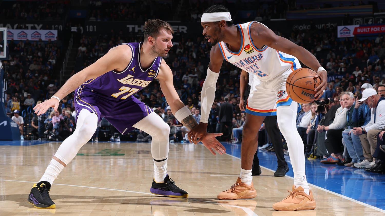NBA (4/2) | Los Angeles Lakers vs. Oklahoma City Thunder: Most Valuable Showdown