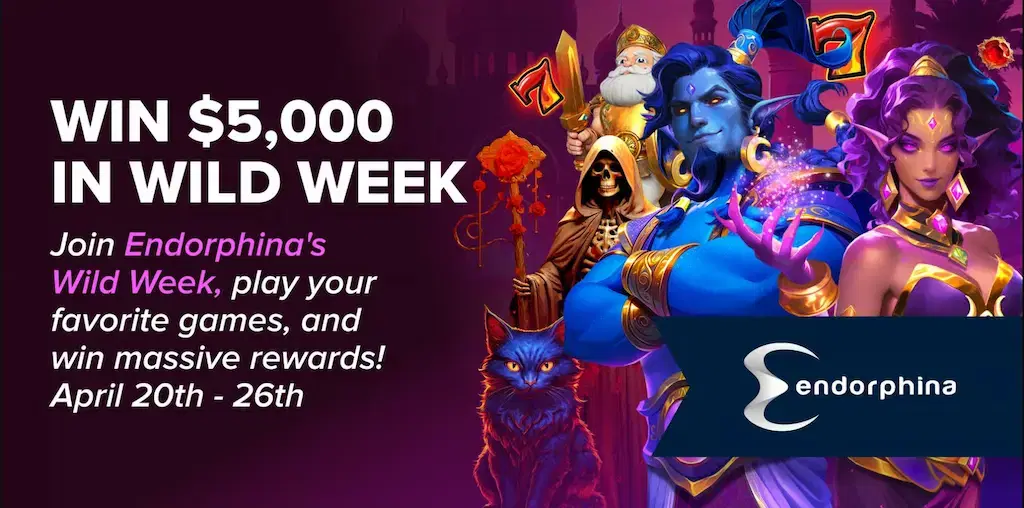 Endorphina’s $5,000 Wild Week Goes Live at Wild.io