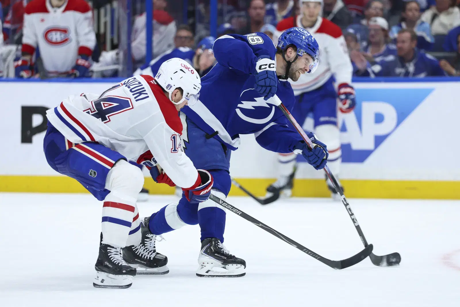 Brandon Hagel and Nick Suzuki