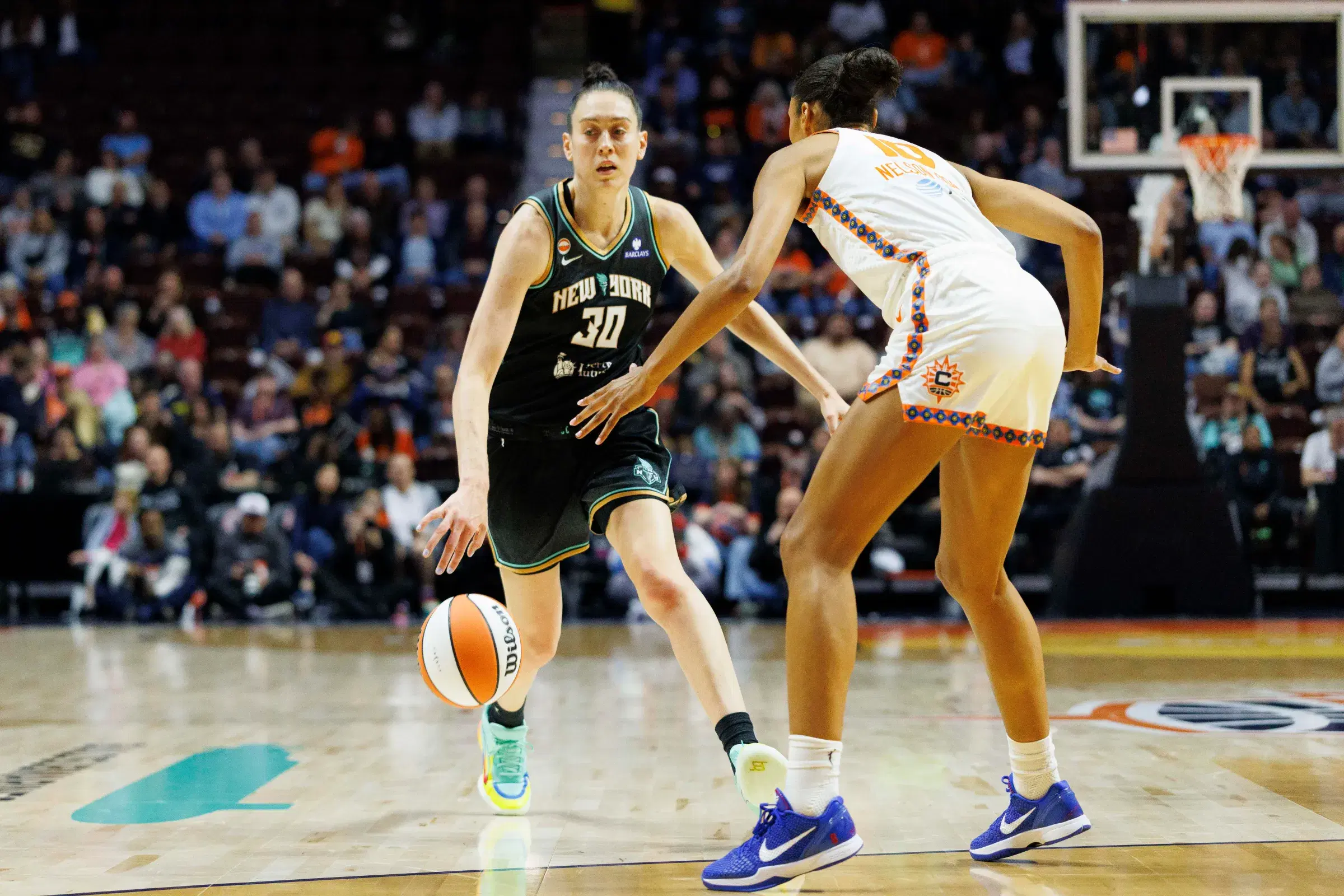Breanna Stewart and Olivia Nelson-Ododa