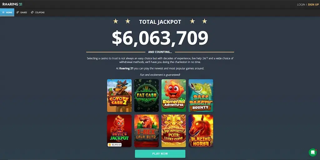 roaring 21 casino FI may 2026