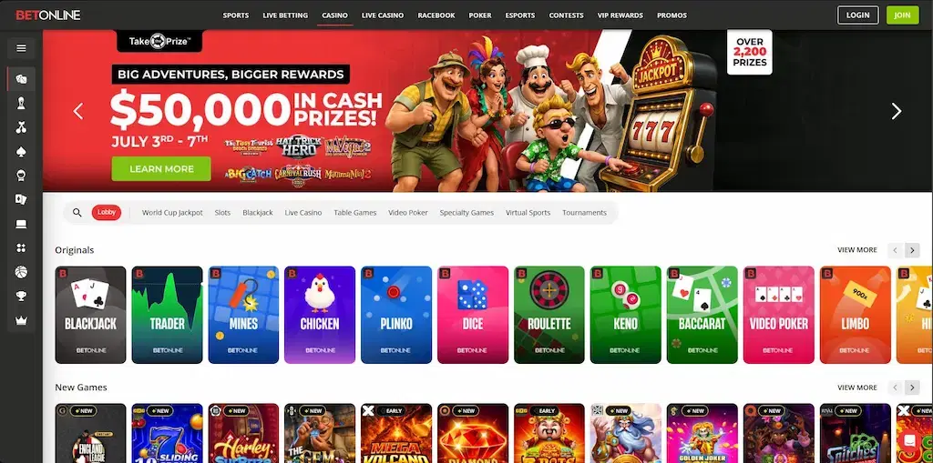 betonline casino fi july 2026
