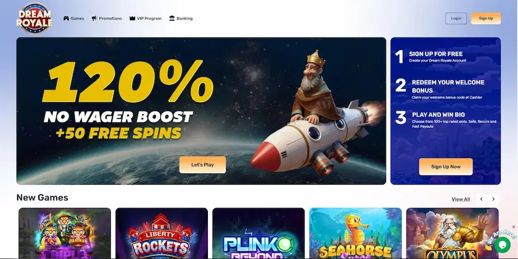 dream royale casino fi july 2026