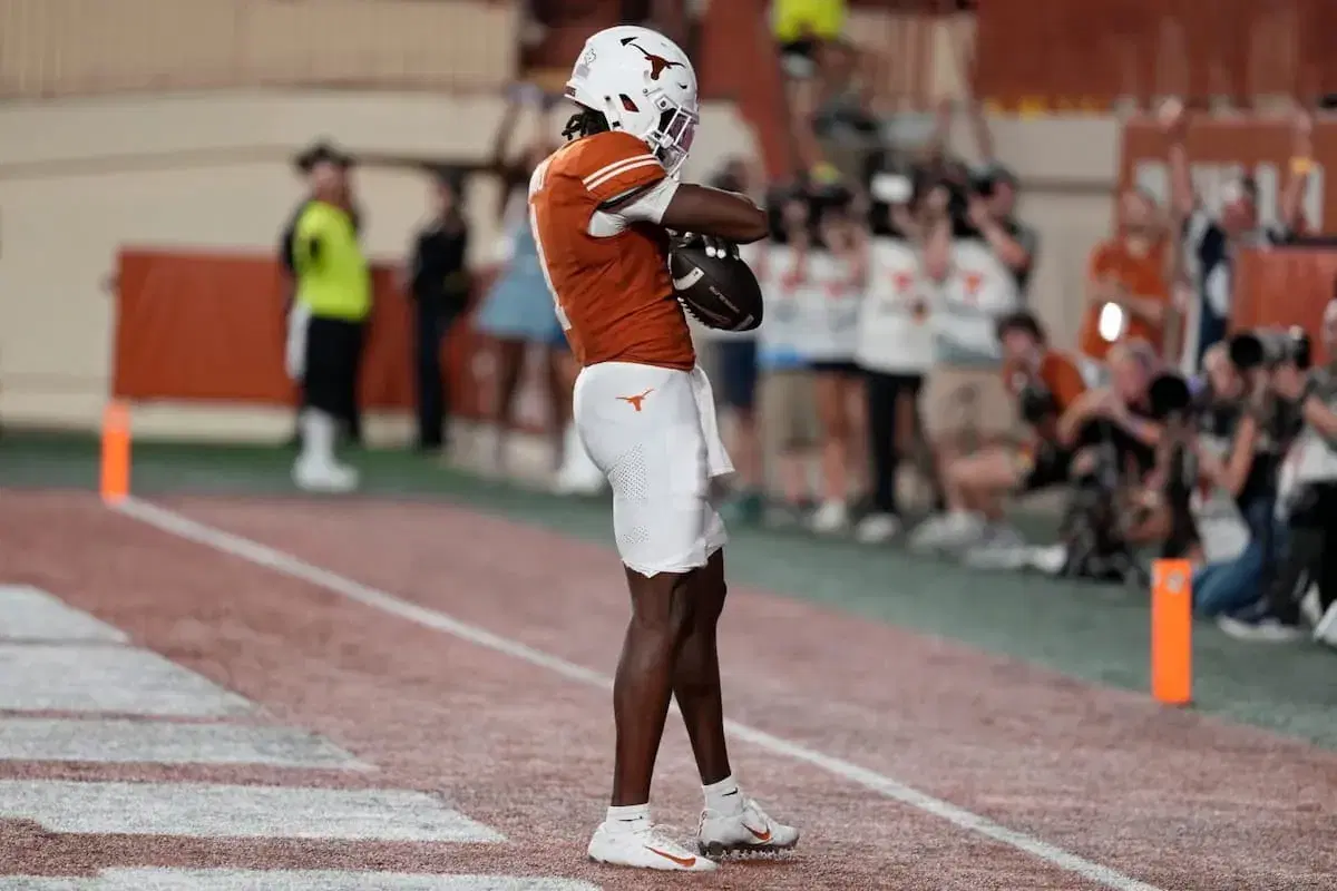 Ryan Wingo led the Longhorns with 54 receptions for 834 yards and seven touchdowns last season - Texas Win Total