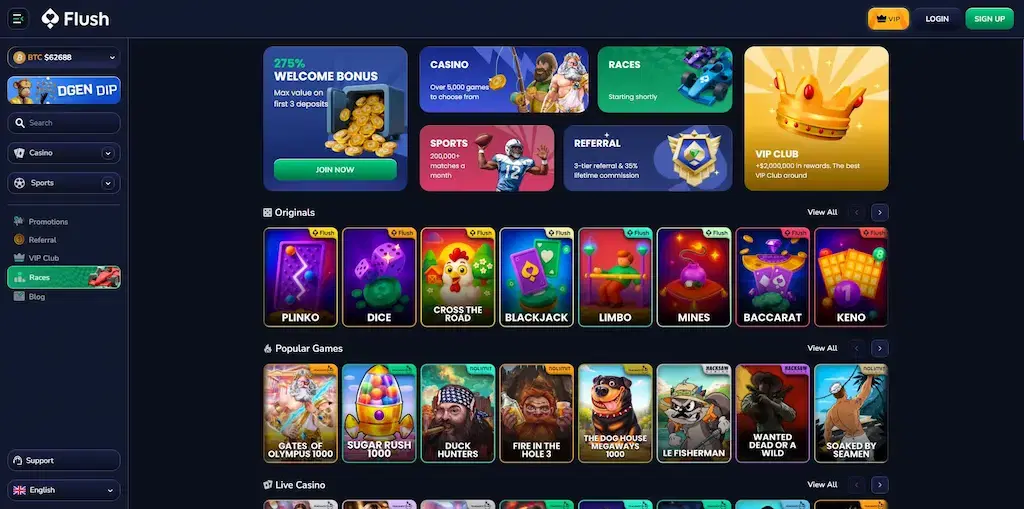 flush casino fi aug 2026