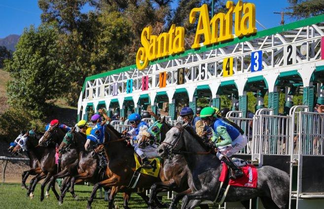 Santa Anita will run a rare Monday card on 10/11.