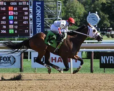 Saratoga Pal almost assured the Aqueduct Pick 6 would carry over for a 2nd consecutive day winning as the longest shot on the board.