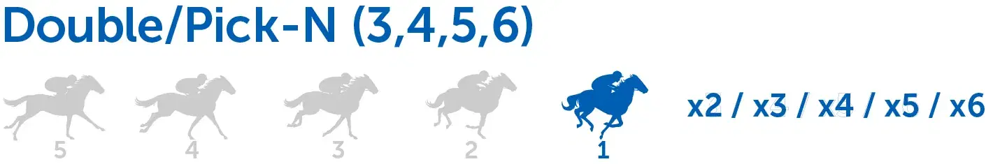 Horizontal bets require a player to pick the winner of consecutive races and can lead to some of the biggest payoffs in racing.