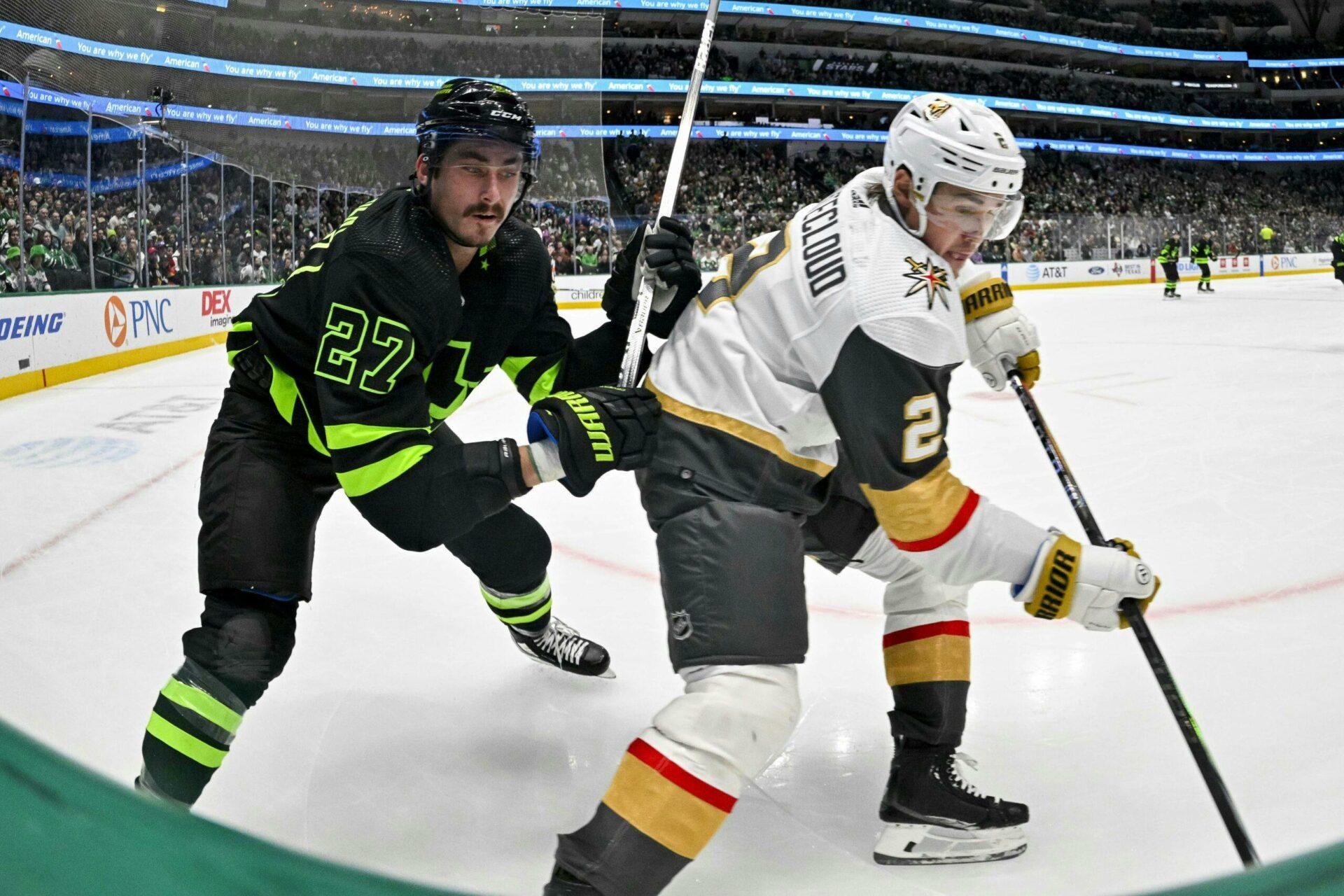 The Golden Knights and Stars battle in Game 4 tonight in Las Vegas