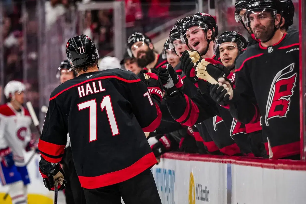 Taylor Hall and the Canes host the New Jersey Devils
