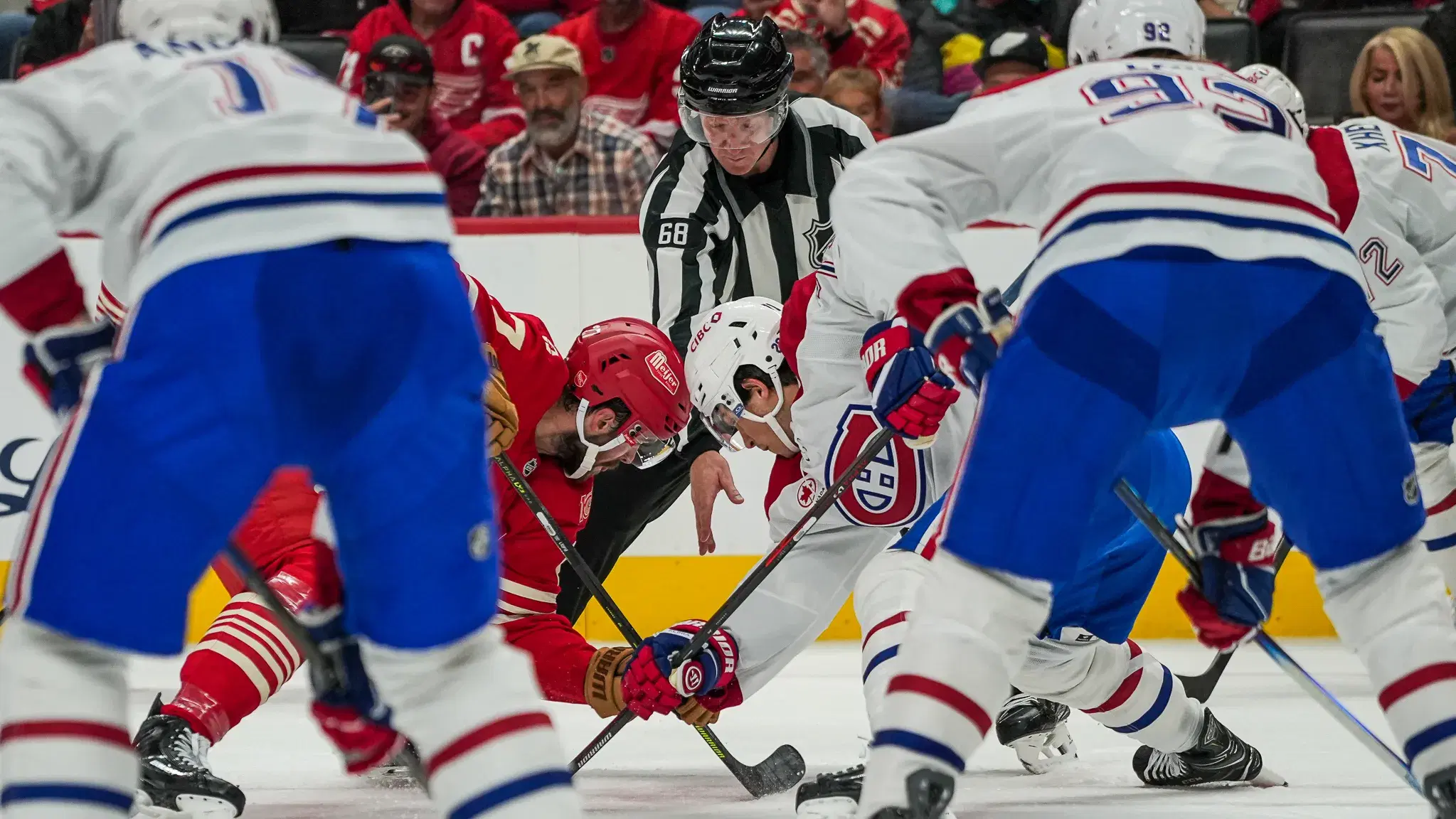 Red Wings vs. Canadiens face off