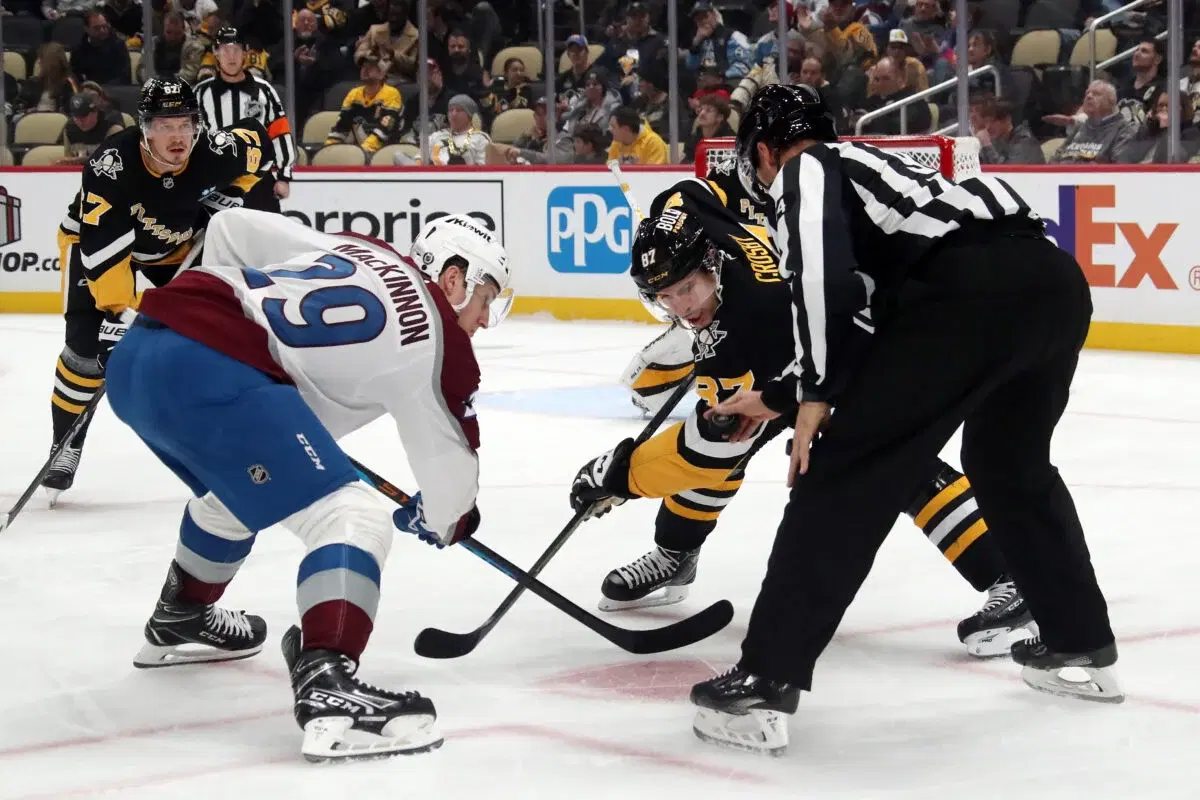 Nathan MacKinnon and Sidney Crosby