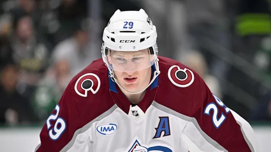 Stanley Cup President's Trophy Curse article cover (Colorado Avalanche star Nathan MacKinnon)