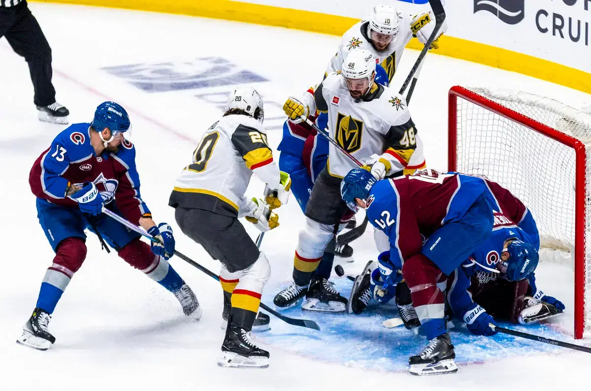 Knights and Avalanche players
