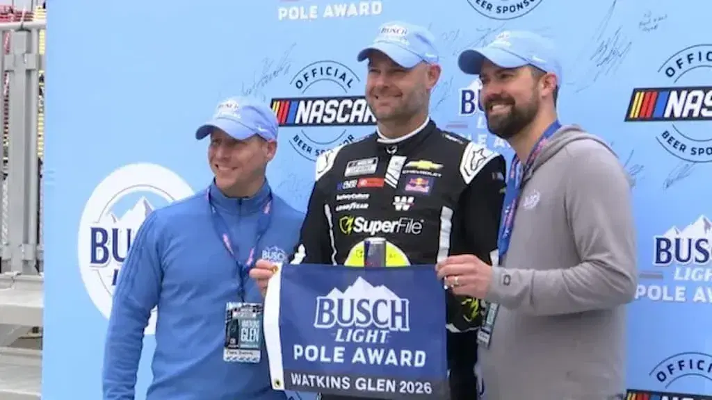 2026 NASCAR Cup Series Go Bowling at the Glen Predictions & Picks cover (Shane van Gisbergen after winning pole for the race)
