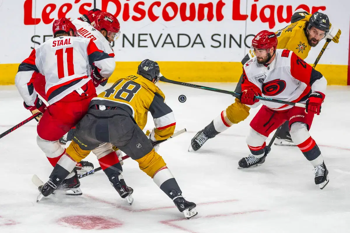 Jordan Staal and Tomas Hertl