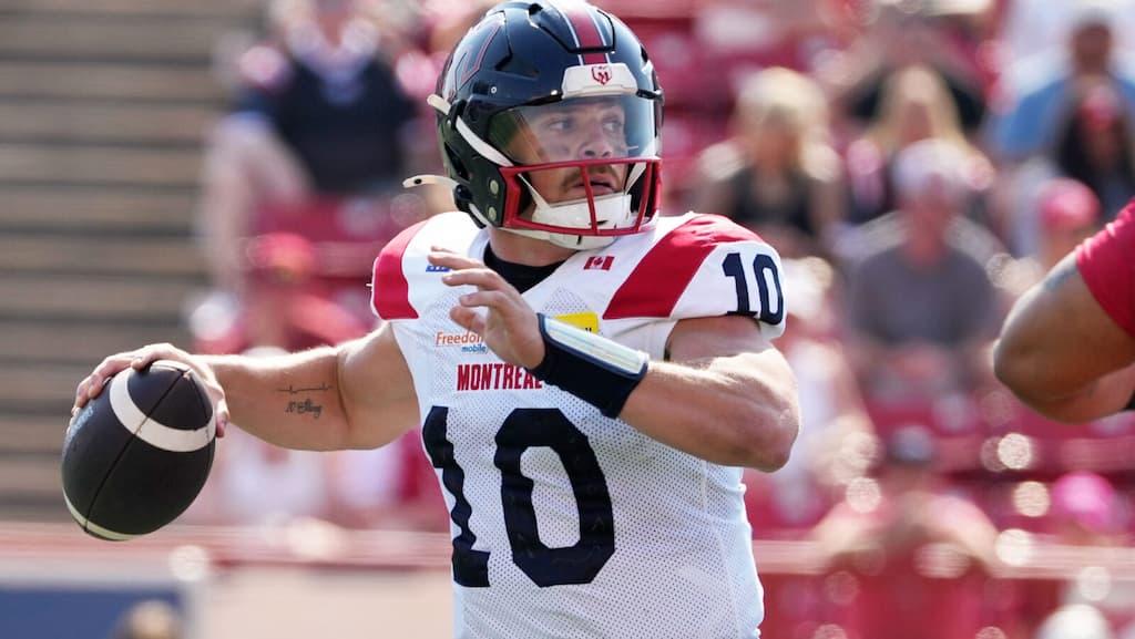Hamilton Tiger-Cats vs. Montreal Alouettes CFL Week 8 Prediction & Picks cover (Montreal Alouettes quarterback Davis Alexander)