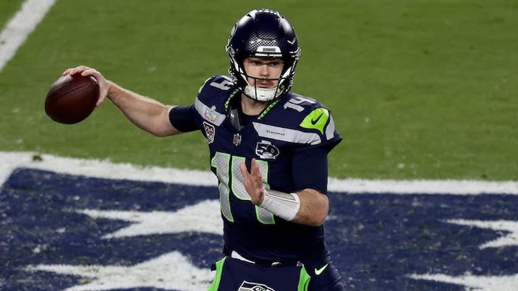 NFL Spread Betting Guide cover (Seattle Seahawks quarterback Sam Darnold)