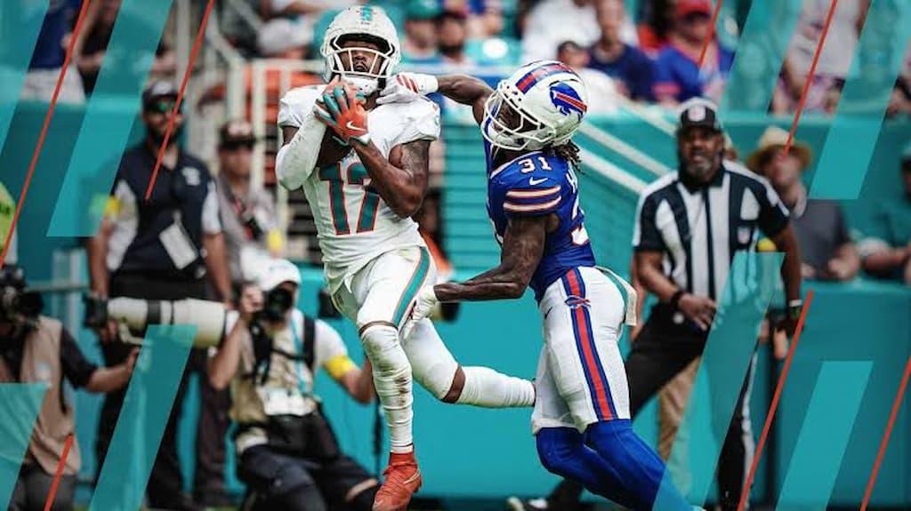 When to Place Sports Bets guide cover (Buffalo Bills vs. Miami Dolphins NFL game action)