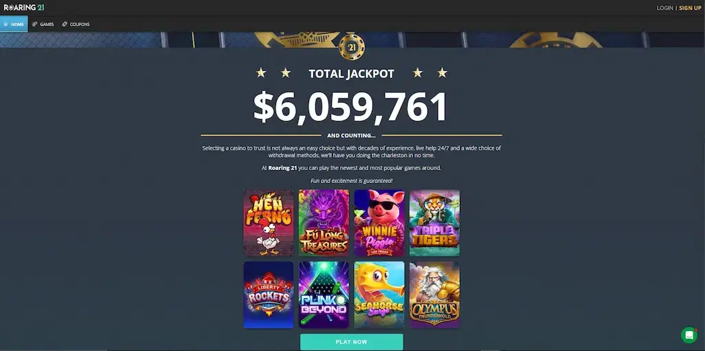 roaring 21 casino fi sept 2026