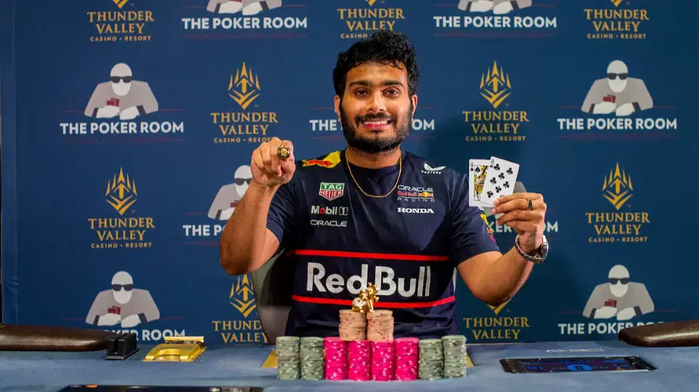 Manjunath Mulinti Wins WSOPC Thunder Valley Main Event