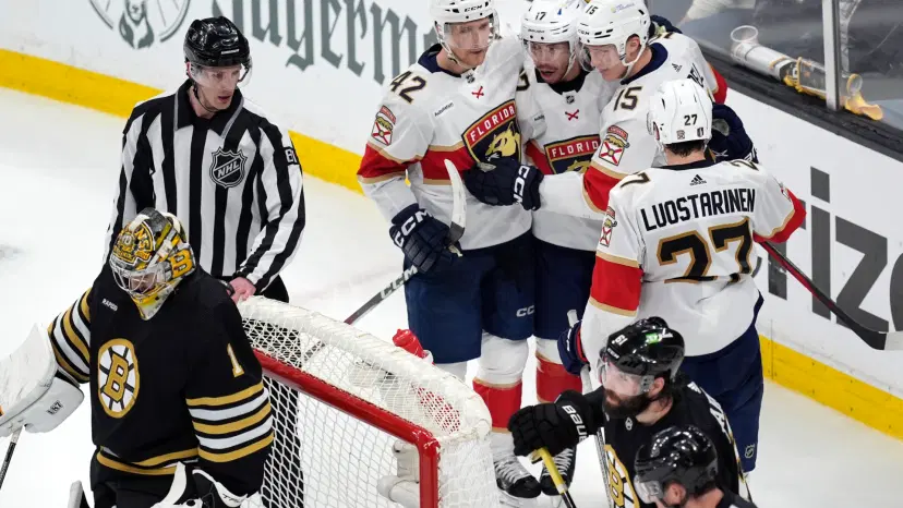 Panthers celebrate goal
