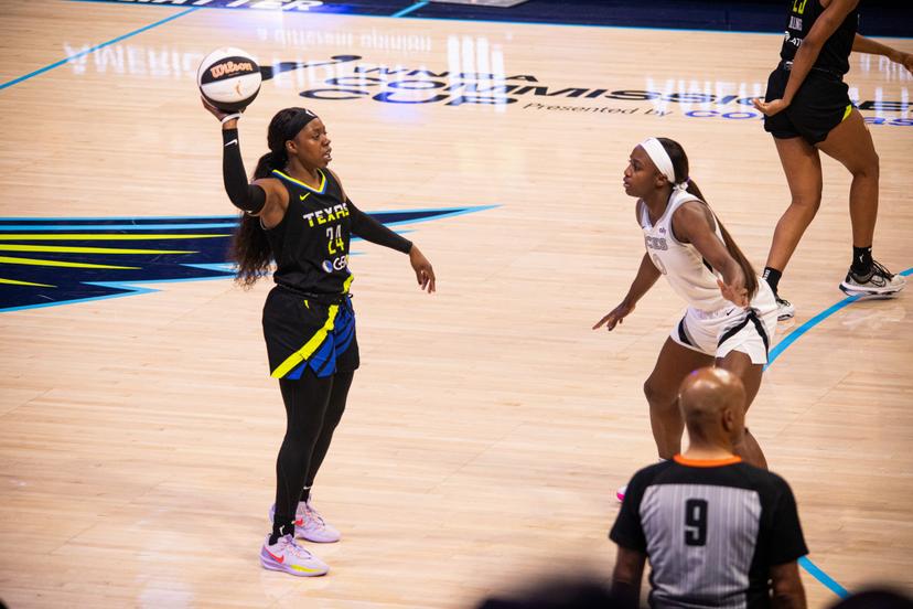 Arike Ogunbowale and Jackie Young