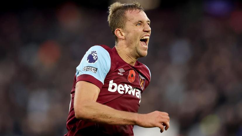 Tomas Soucek has played in 28 of West Ham's 31 EPL matches this season - West Ham Wolverhampton Picks