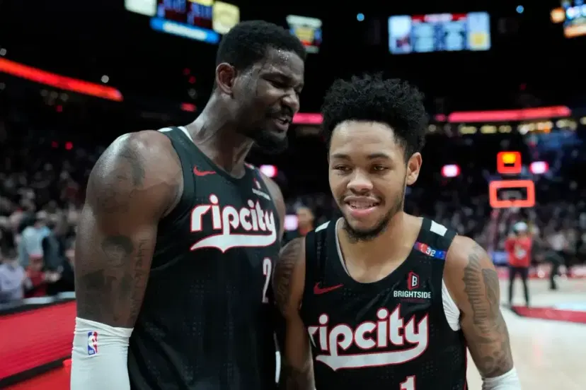 Portland Trail Blazers DeAndre Ayton Anfernee Simons