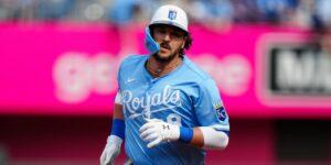 Vinnie Pasquantino and the Royals host the Athletics tonight