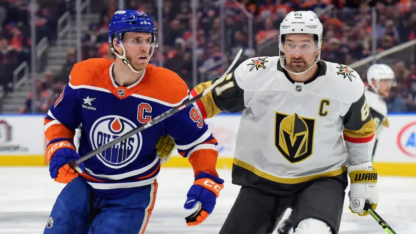 Connor McDavid and Mark Stone battle in Game 2 tonight