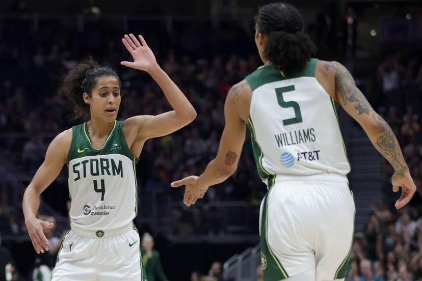 Skylar Diggins and Gabby Williams
