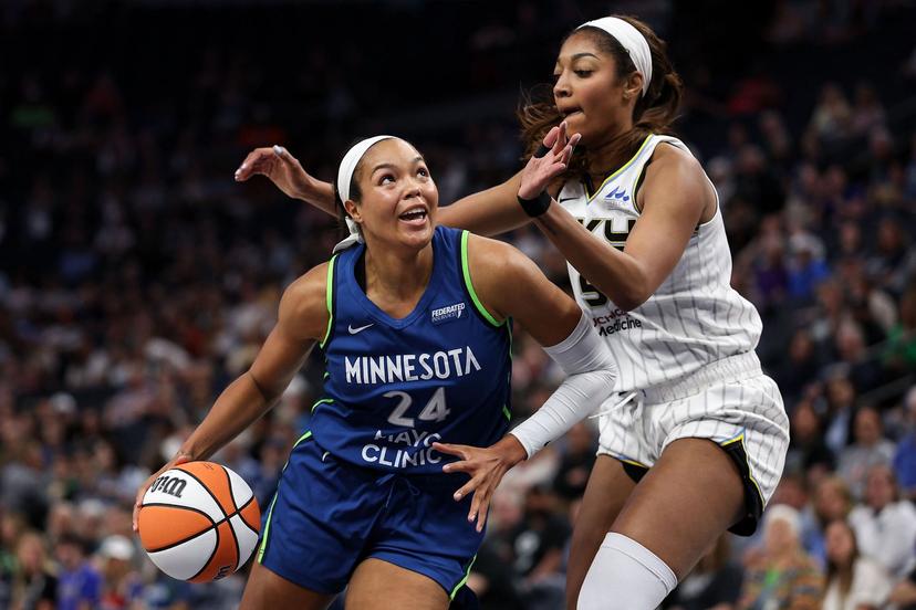 Napheesa Collier and Angel Reese
