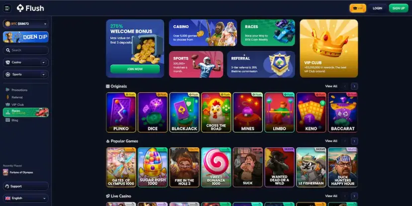 flush casino crypto july 2026