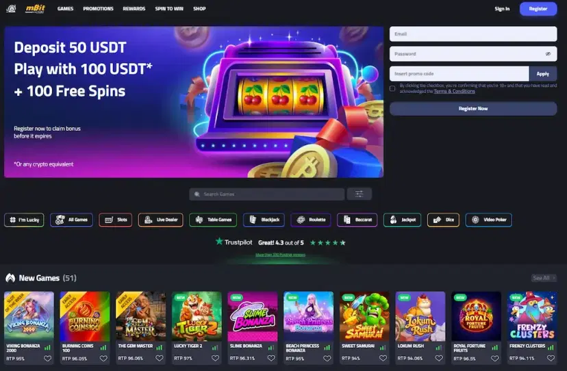 mBitcasino crypto july 2026
